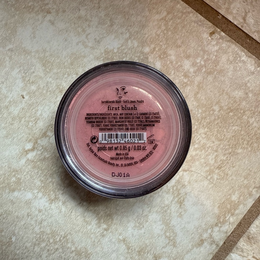 BareMinerals First Blush - Pink, New/Sealed